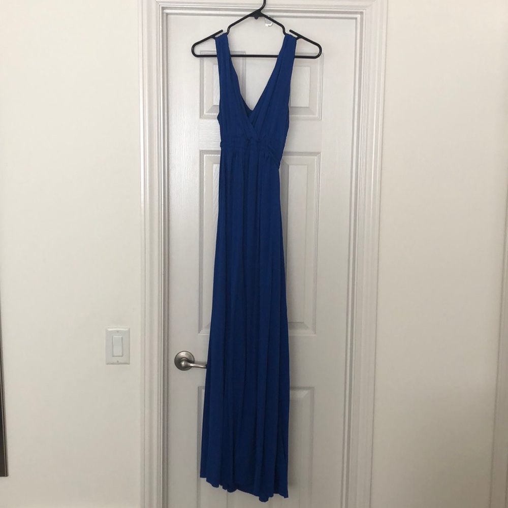 Royal blue maxi dress